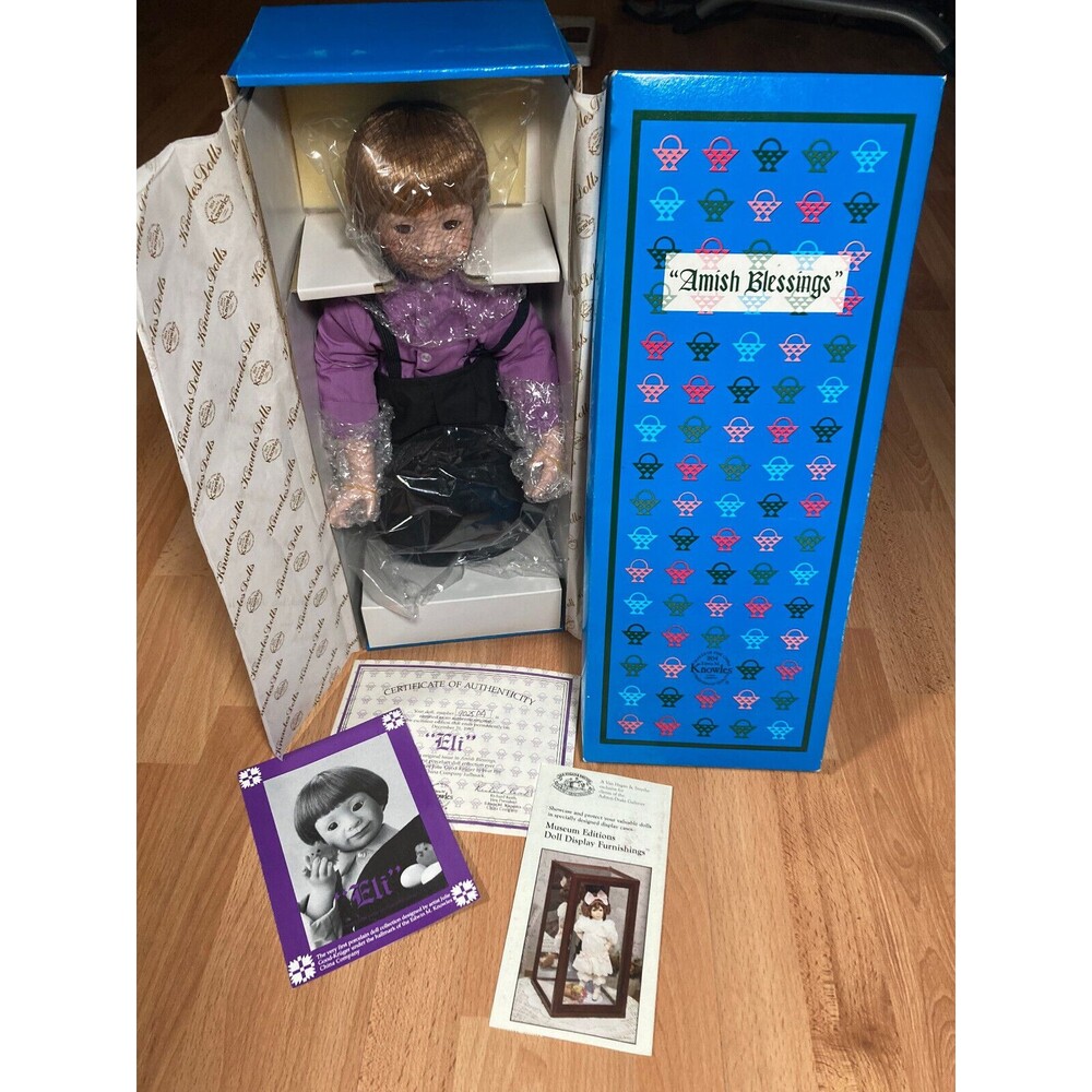 Amish Blessings ELI Doll NIB • Edwin M. Knowles, Julie Good Kruger • COA/9025DA